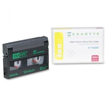 Exabyte 307265 8mm D8 160m XL Helical Scan 7/14GB Data Tape Cartridge 
