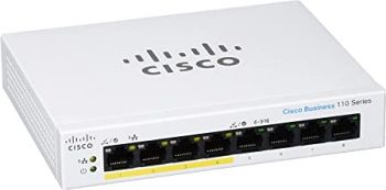 Cisco CBS110-8PP-D Unmanaged L2 Gigabit Ethernet (10/100/1000) Power over Ethernet (PoE) Grey