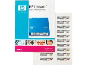 Q2001A - HP 100PK LTO1 Data/10PK Cleaning Barcode Labels Uniquely Sequenced