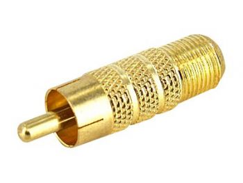 RCA to F Type Coaxial Adapter - video adapter - composite video