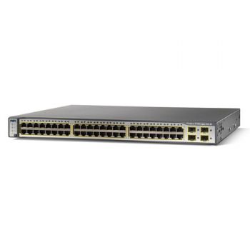 Cisco Catalyst 3750G-48PS-S - switch - 48 ports - Managed - rack-mountable